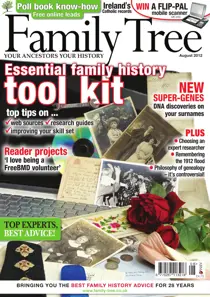 Family Tree August 2012 
                issue Family Tree August 2012