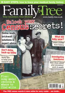 Family Tree August 2013 
                issue Family Tree August 2013