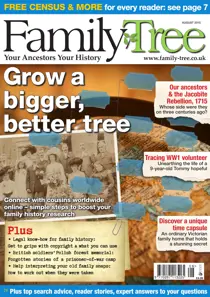 Family Tree August 2015 
                issue Family Tree August 2015