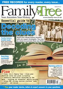 Family Tree February 2016 
                issue Family Tree February 2016