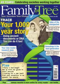 Family Tree July 2014 
                issue Family Tree July 2014