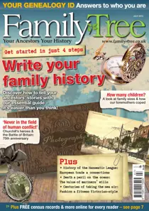 Family Tree July 2015 
                issue Family Tree July 2015