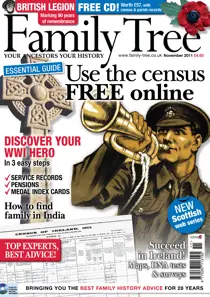 Family Tree November 2011 
                issue Family Tree November 2011