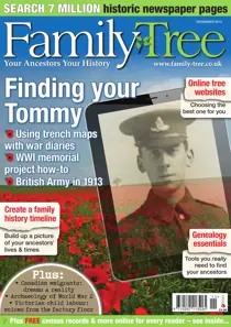 Family Tree November 2013 
                issue Family Tree November 2013