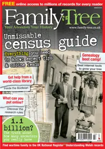 FamilyTree March 2013 
                issue FamilyTree March 2013