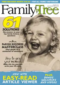 Family Tree January 2018 
                issue Family Tree January 2018