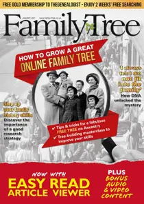 Family Tree January 2021 
                issue Family Tree January 2021