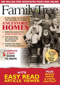 Family Tree October 2021 
                issue Family Tree October 2021