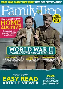 Family Tree September 2019 
                issue Family Tree September 2019