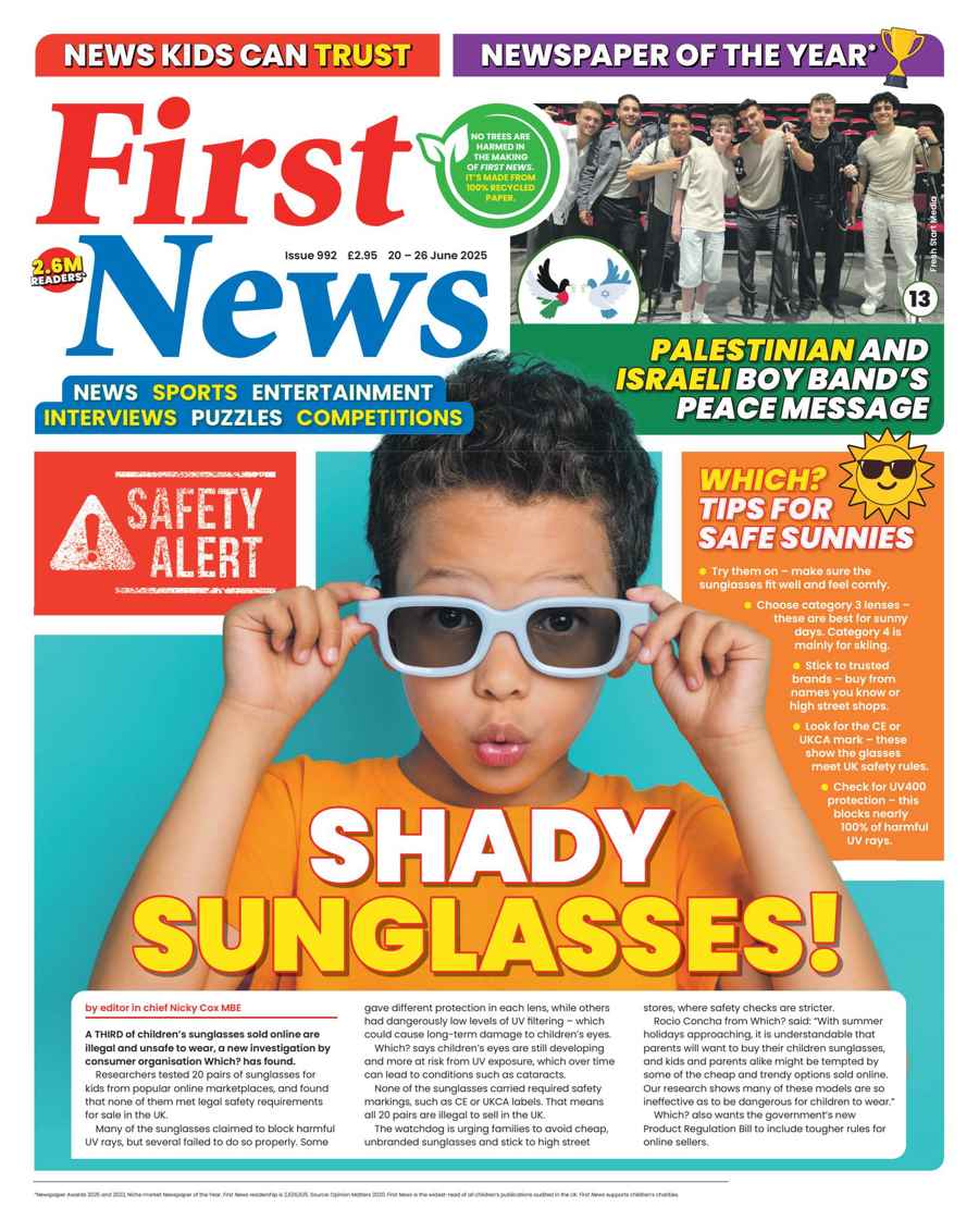 FIRST NEWS