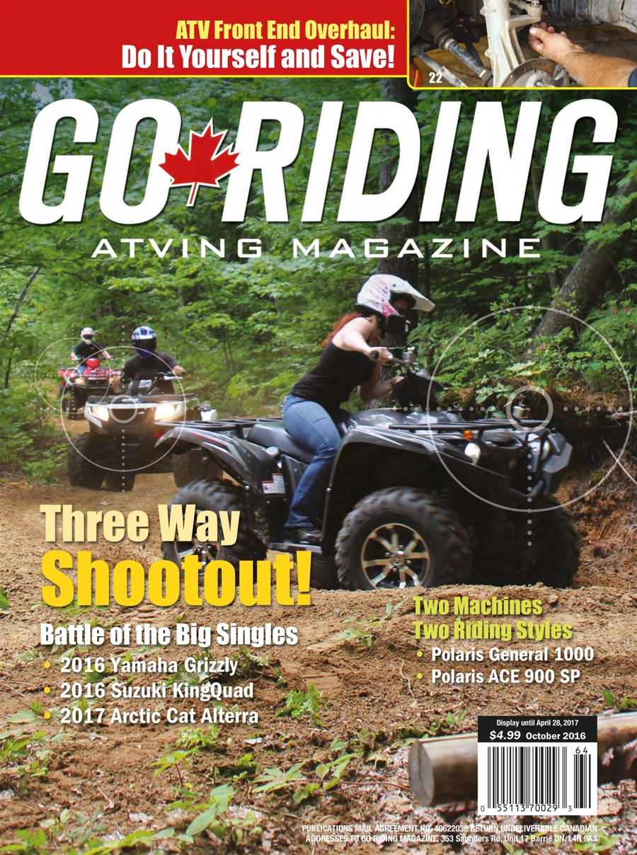 Go Riding ATVing Magazine issue GR October 2016