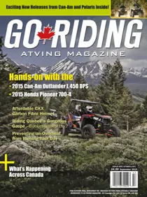 Go Riding ATVing Magazine September 2015
