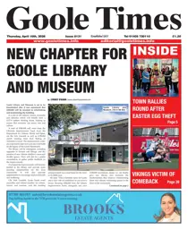 Goole Times 
                issue April 16th 2026