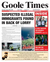 Goole Times issue August 20th 2026