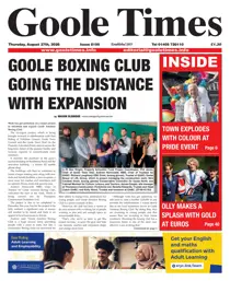 Goole Times 
                issue August 27th 2026