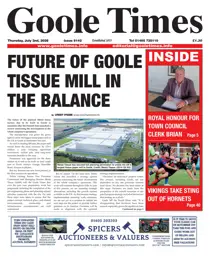Goole Times 
                issue July 2nd 2026