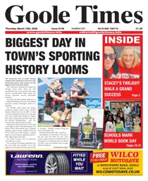 Goole Times 
                issue March 12th 2026