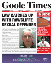 Goole Times 
                issue May 28th 2026