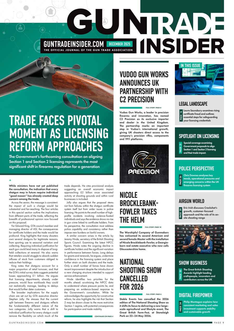 Gun Trade Insider issue December 2025