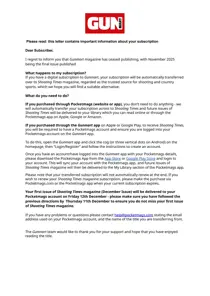 Gunmart 
                issue Important Notice