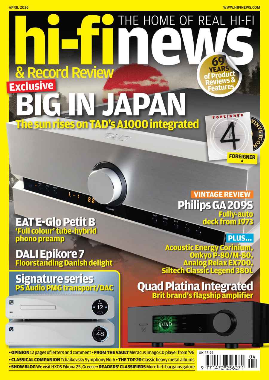 Hi-Fi News issue April 2026