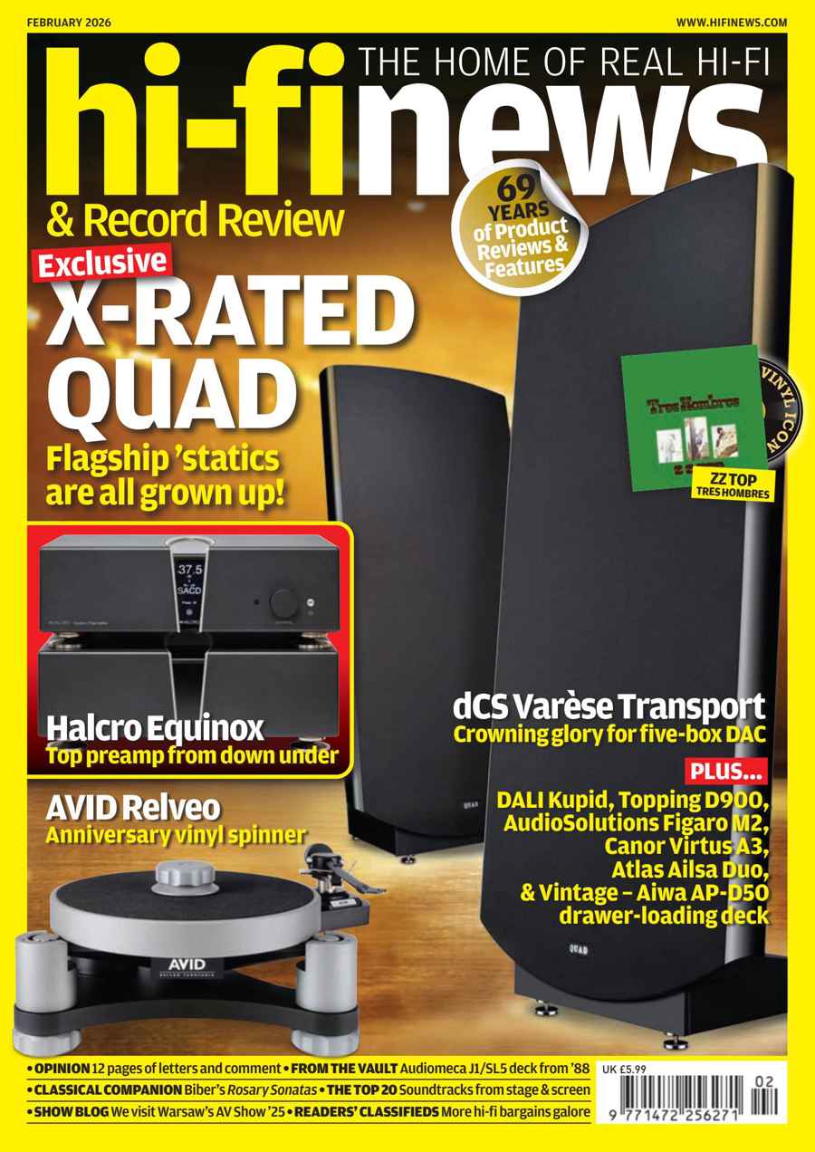Hi-Fi News issue February 2026