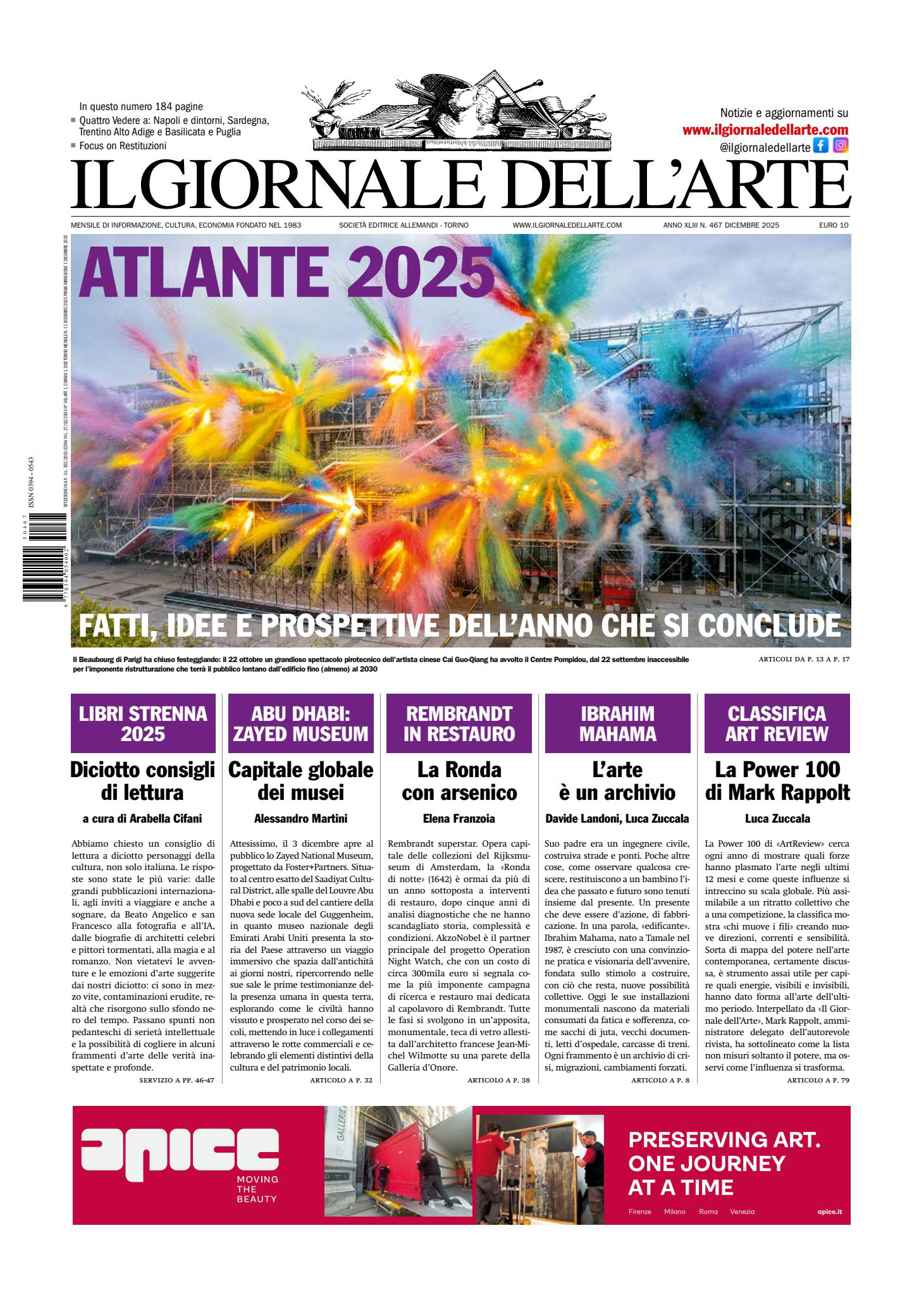 Il Giornale Dell’Arte issue dicembre