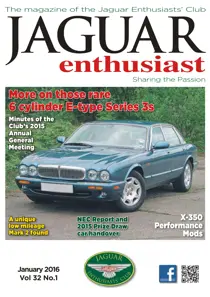 Vol. 32 No. 1 Rare 6 Cylinder E-Type Series 3s 
                issue Vol. 32 No. 1 Rare 6 Cylinder E-Type Series 3s