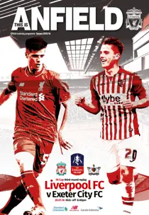 Liverpool  v Exeter FA CUP 201516 
                issue Liverpool  v Exeter FA CUP 201516