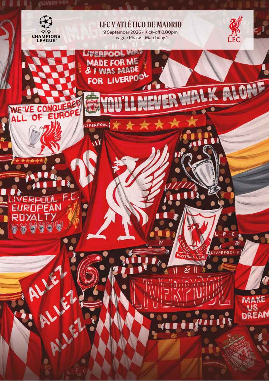 Liverpool FC Programmes issue vs Atletico Madrid UCL 26-27
