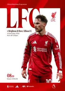 Liverpool FC Programmes 
                issue vs Brighton & Hove Albion 25/26