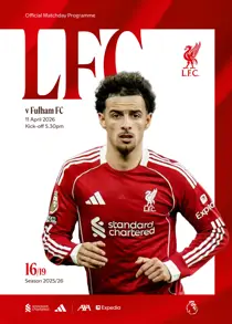 Liverpool FC Programmes 
                issue vs Fulham 25/26