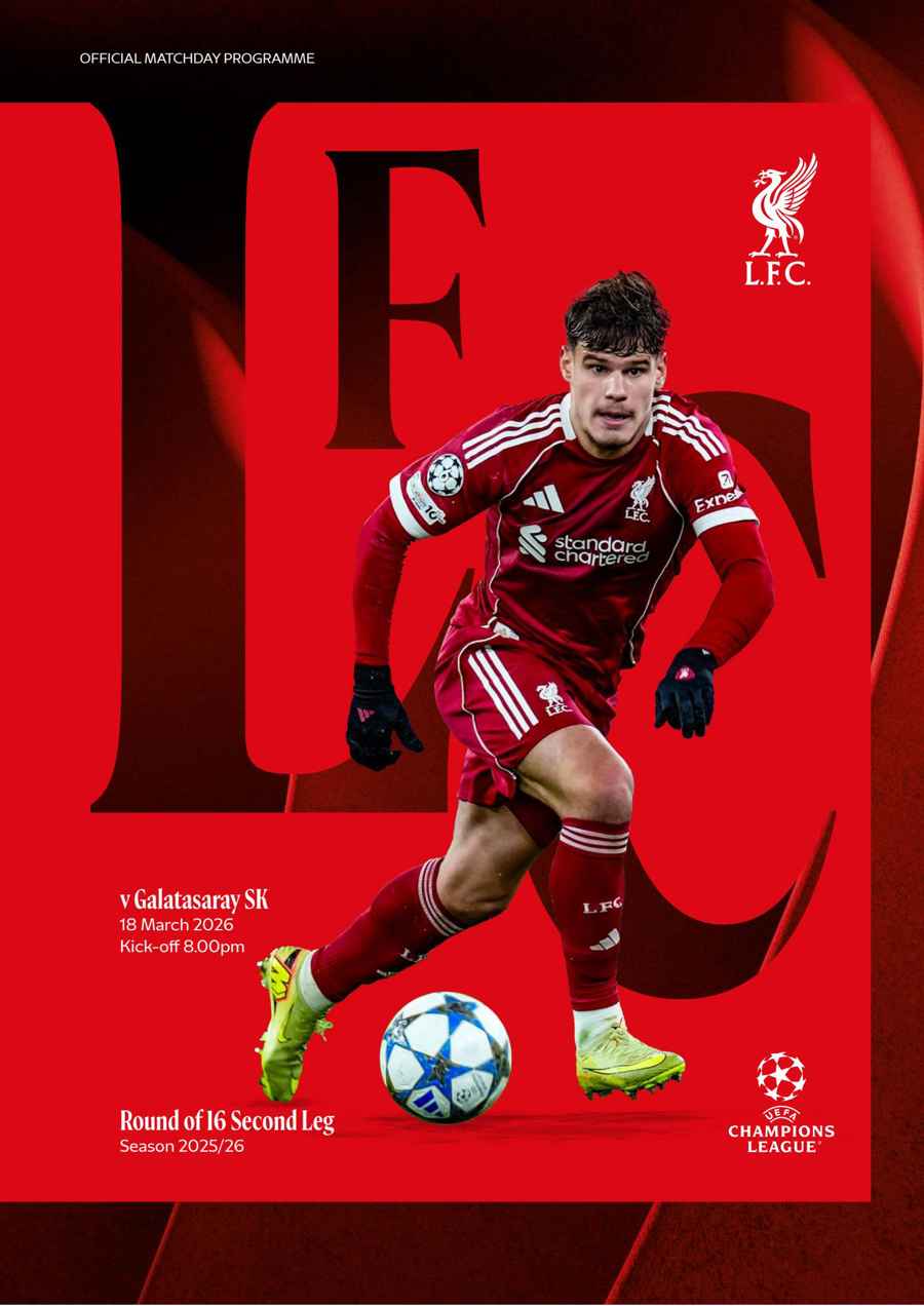 Liverpool FC Programmes issue vs Galatasaray UCL 25/26