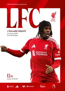 Liverpool FC Programmes 
                issue vs Newcastle United 25/26