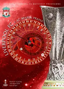 Liverpool FC Programmes vs Sparta Prague UEL 23/24