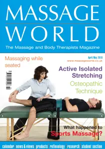 Massage World Apr-May 2010 
                issue Massage World Apr-May 2010