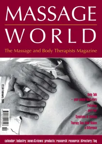 Massage World Feb 2004 
                issue Massage World Feb 2004
