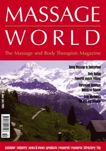 Massage World Jun–Jul 2003 
                issue Massage World Jun–Jul 2003