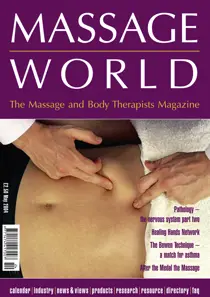Massage World May 2004 
                issue Massage World May 2004