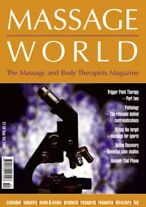 Massage World Sept 2003 
                issue Massage World Sept 2003