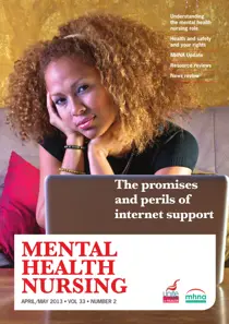Mental Health Nursing AprilMay 2013 
                issue Mental Health Nursing AprilMay 2013