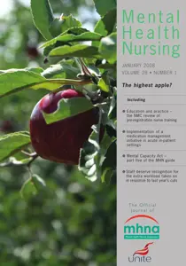 Mental Health Nursing January 2008 
                issue Mental Health Nursing January 2008