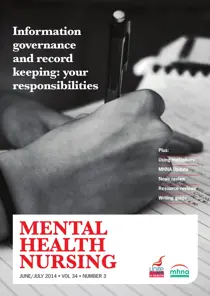 Mental Health Nursing JuneJuly 2014  
                issue Mental Health Nursing JuneJuly 2014 