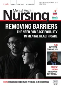 Mental Health Nursing 
                issue October/November 202