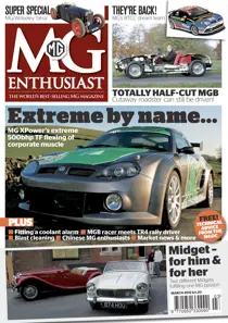 MG Enthusiast March 2012 
                issue MG Enthusiast March 2012