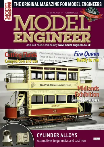 Model Engineer Magazine - Issue 4731 Back Issue