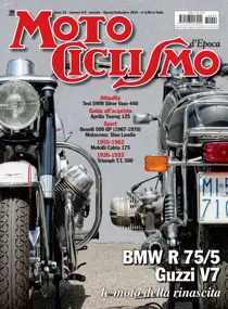Motociclismo d'Epoca 8-9 2016 
                issue Motociclismo d'Epoca 8-9 2016