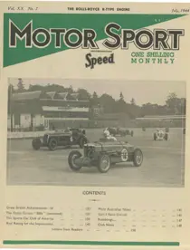 Motor Sport: July 1944 
                issue Motor Sport: July 1944