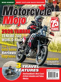 Motorcycle Mojo 
                issue November/December 2026