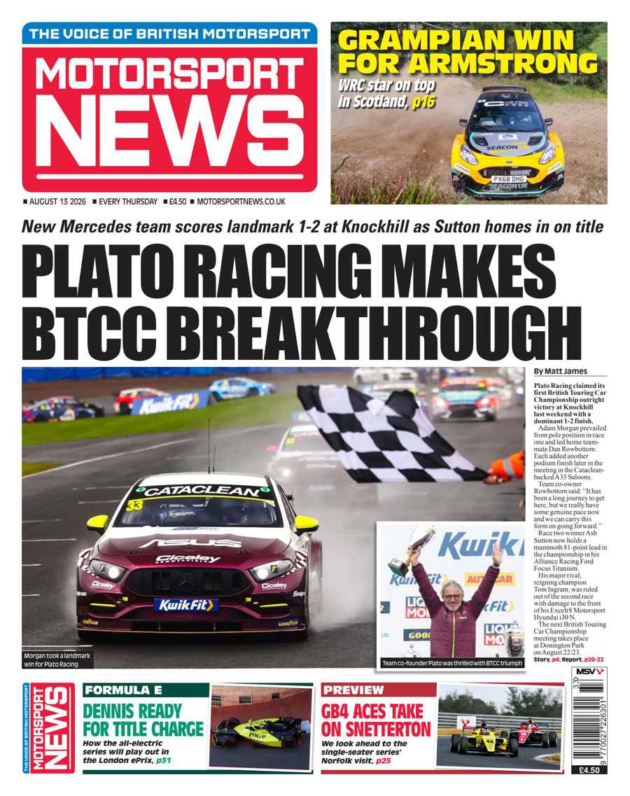 Motorsport News issue 13th August 2026